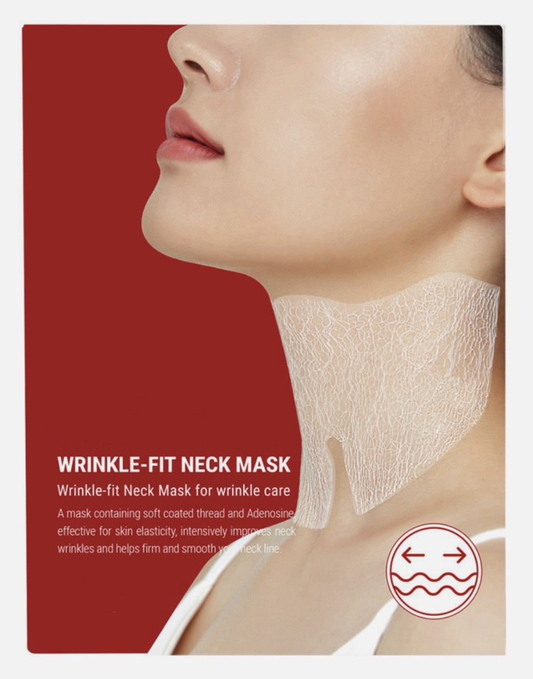 Mascarilla hidratante para cuello